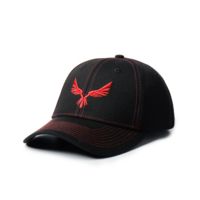Virtus Yorio Red - Ball Cap Black Red Eagle