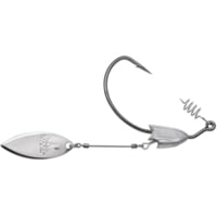 VMC Heavy Duty Weighted Willow Swimbait Hook, 3/16oz, Adjustable Spinner Arm, Hi Carbon Steel