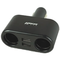 Wagan Tech 2DC TravelCharge + 2USB Adapter