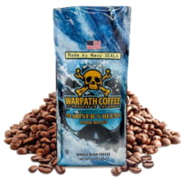 Warpath Coffee Mariner's Blend Whole Bean Coffee, Dark Roast, Black, 2lb