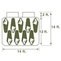 Wenzel Kodiak 9 Red Tent