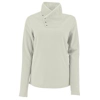 White Sierra Blacktail Fleece Snap-Neck Pullover - Women's