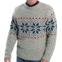 Woolrich Ironstone Rollneck Fairisle Sweater - Mens