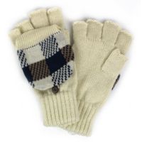 Woolrich Plaid Pop Over Mitts
