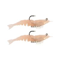 Z-man EZ SHRIMPZ RIGGED 3.5&quot; NATURAL2PK EZSR-228PK2