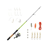 Zebco Ready Tackle Lake/Pond 20sz 6 ft Spinning Combo w/Eagle Claw Tackle, 2 Pieces