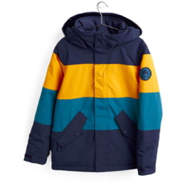 Burton Symbol Jacket - Boys, Dress Blue/Cadmium  Kids Clothing Size:  Medium, Apparel Fit: Regular, Gender: Male, Age Group: Kids  11569104405-M
