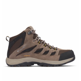 %Size 13 Men\'s Columbia Crestwood Mid Waterproof Hiker Cordovan/Squash/ D13 Columbia Crestwood Cordovan/Squash Mid Waterproof Hiking  main image 3