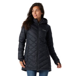 Columbia Heavenly Long Hooded Jacket - Womens, Black, Small, — Womens  Clothing Size: Small, Center Back Length: 34 in, Apparel Fit: Active,  Gender: Female — 1738161010S - 1 out of 6 models