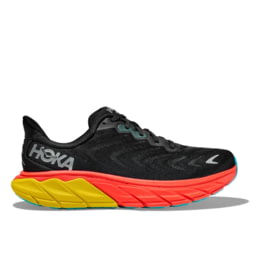 Hoka Arahi 6 Road Running Shoes - Mens, Flame/Black, 11.5D  display picture 3