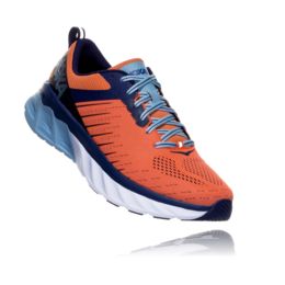 HOKA One One Road Running Shoes Blue Orange Men’s 9D Men main image 4
