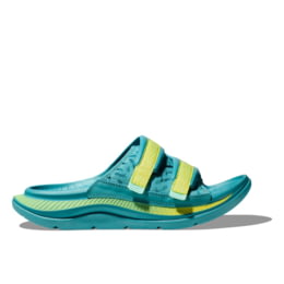 New HOKA Ora Luxe Recovery Slide Sandals Mens 14 Ocean Mist Citrus Glow 1134150 New HOKA Ora Luxe Recovery Slide Sandals Mens 14 Ocean Mist  main image 2