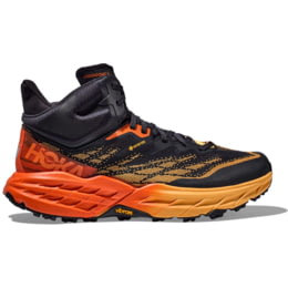 Hoka Speedgoat 5 Mid GTX Trail Shoes Mens Sz 12D Navy Orange Vibram Hiking Hoka MEN main image 4