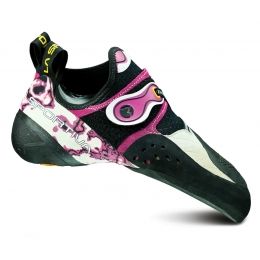 La Sportiva Solution Climbing Shoe - Women's-White/Pink La Sportiva Solution Climbing Shoe - Women's-White/Pink