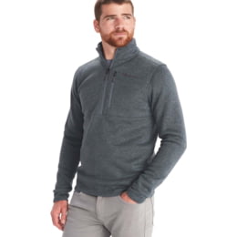 Marmot Drop Line 1/2 Zip - Men's, Steel Onyx, Small, — Sleeve