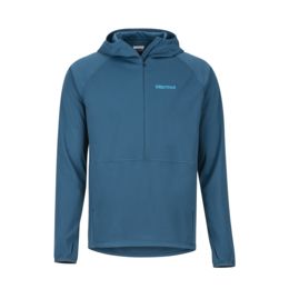 Marmot Zenyatta 1/2 Zip Hoody - Men's, Denim, Extra — Mens