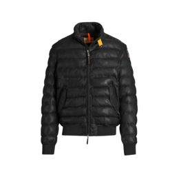 Parajumpers Clive Leather Insulated Urban Jacket - — Mens Clothing