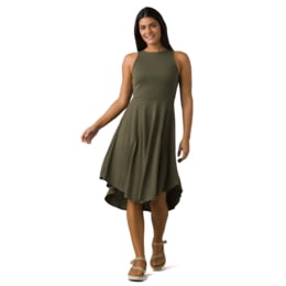 prAna Cozy Up Bayjour Dress - Womens, Cargo Green Heather, L  Womens  Clothing Size: Large, Apparel Fit: Regular, Age Group: Adults, Apparel  Application: Casual  1968691-301-L