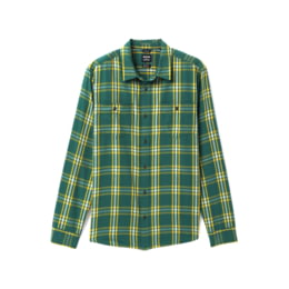 prAna Dolberg Flannel Shirt, Soft Pine, Large, — Mens Clothing