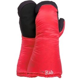 Rab Endurance Down Mitt, Cherry, Small, QAG-27-CH-S — Mens Glove
