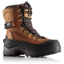 Sorel Conquest Winter Snow Boot Waterproof Leather WARM Bark colorway Men\'s 11 Sorel Conquest Mens Size 8 Brown Outdoor Winter Work Play  main image 3