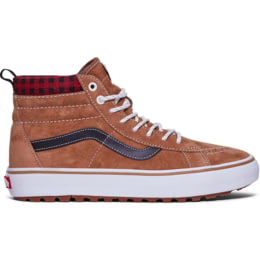 Vans Sk8-Hi MTE-1 Shoes, Plaid Brown/Black, 8, — Mens Shoe  display picture 2