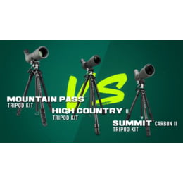 Vortex Optics Mountain Pass Tripod Kit - Aluminum Tripod With Pan Head For Spotting Scopes