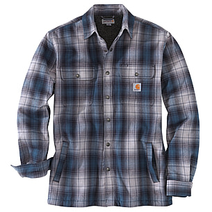 Carhartt Hubbard Sherpa Lined Shirt Jacket - Men's — CampSaver Carhartt Hubbard Sherpa Lined Shirt Jacket - Men's — CampSaver