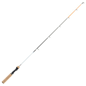 celsius ice fishing pole Black II Combo 27" Light  TW Outdoors with an orange camo EVA handle Celsius - Brands