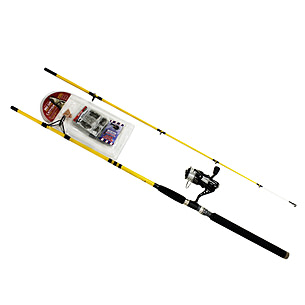 eagle claw fishing rod and reel combo Brave Carded Spincast The rod is made from lightweight but durable fiberglass with wired framed ceramic guides and a cork/EVA handle Eagle Claw Pack-It Spin Combo