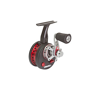 all clam striaght line ice fishing reels Straight Drop Reel the line has far less coiling effect which can help anglers feel extremely lights bites and lessen lure spin for shy Clam 15518 Straight Drop Combo