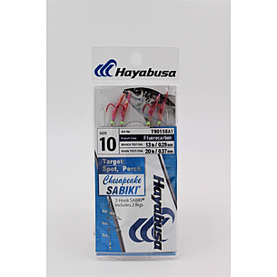 Hayabusa T90158A1-10 Hage Red Aurora Chesapeake Sabiki 2-Hook, 2