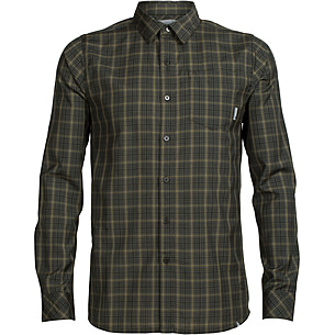 icebreaker dress shirt Men Merino 125 Cool-Lite Steveston Short Sleeve Shirt Plaid| icebreaker
