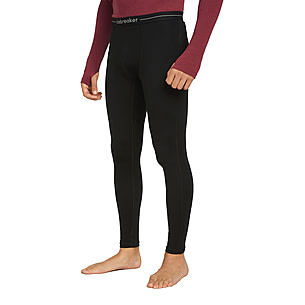 Icebreaker 260 Tech Leggings Homme, Noir, Taille S, 100% Laine Mérinos