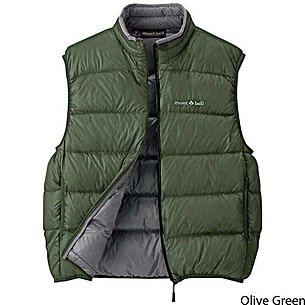 Mont Bell Alpine Light Down Vest 09 - Olive Green XL — CampSaver