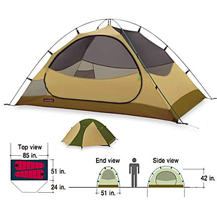 mont-bell Thunder Dome 2 テント Mont Bell Thunder Dome 2 Tent - 2 Person, 3 Season — CampSaver