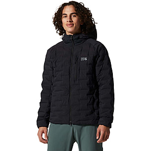 Puffer Jacket Mountain Hardwear Stretchdown Hooded Jacket Zinc