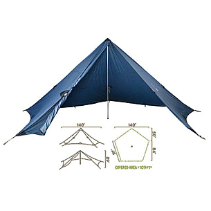 Sierra Designs Origami 4 UL Shelter- 4 Person, 3 Season — CampSaver