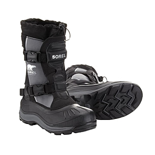 Sorel Alpha Pac XT Waterproof Snow Boots Mens 8 Grey Black Buckle NM1643-060 Sorel Alpha Pac: Hiking Boots Review main image 3