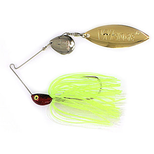 Stanley Jigs Vibra Wedge Code Red Hand Tied Colorado/Willow Blade