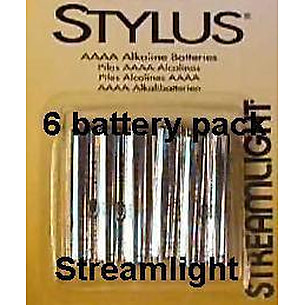 Streamlight Stylus AAAA Batteries 6-Pack