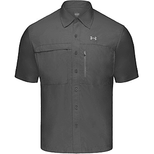UnderArmour Men's AllSeasonGear Flats Guide II Shortsleeve - Black Color  1004210-001  CampSaver