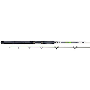 Zebco Big Cat XT 2 Piece, Medium-Heavy E-Glass Spinning Rod, Glow