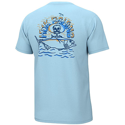 HUK Performance Fishing Huk Tuna Skull Short Sleeve Shirt Crystal Blue S FEE3D8CB, ATH1000458497S