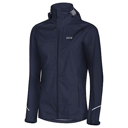 GOREWEAR R3 Womens GORE-TEX Active Hooded Running Jacket in Orbit Blue Small 4-6 Regular fit Waterproof 174DBA5F, 100071-AU00-38