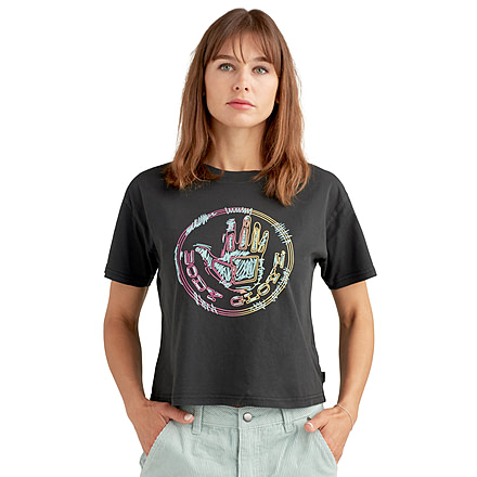 Body Glove Sizzle Relaxed Fit Crop T-Shirt - Black B29A21FE, S, Black, JT25100JRB1727A-001-S