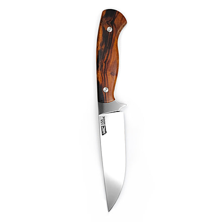Montana Knife Company Traditions Super Cub Fixed Blade Knives, 5.375 inch, Magnacut Stainless Steel, Fixed Blade, Desert Ironwood Handle, Steel/Wood, 9.875 inch, MKC-000984