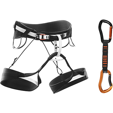 Wild Country Climbing Combo, 12cm Electron Sport Quickdraw, Extra Small Mosquito Harness, Orange/Black, 40-ELECTSD-999-12CM-KIT1
