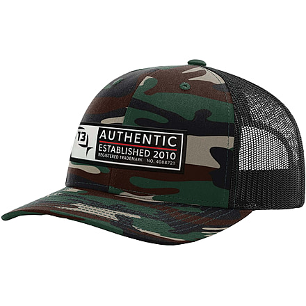 13 Fishing Brochacho Curved Brim Snapback Trucker Hat - Men's, Green, One Size, HTH5