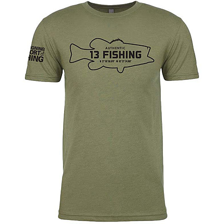 Rapala Jungle Warfare Lifestyle Logo T-Shirts -Men's, Medium, Green/Bass, SSS6-M